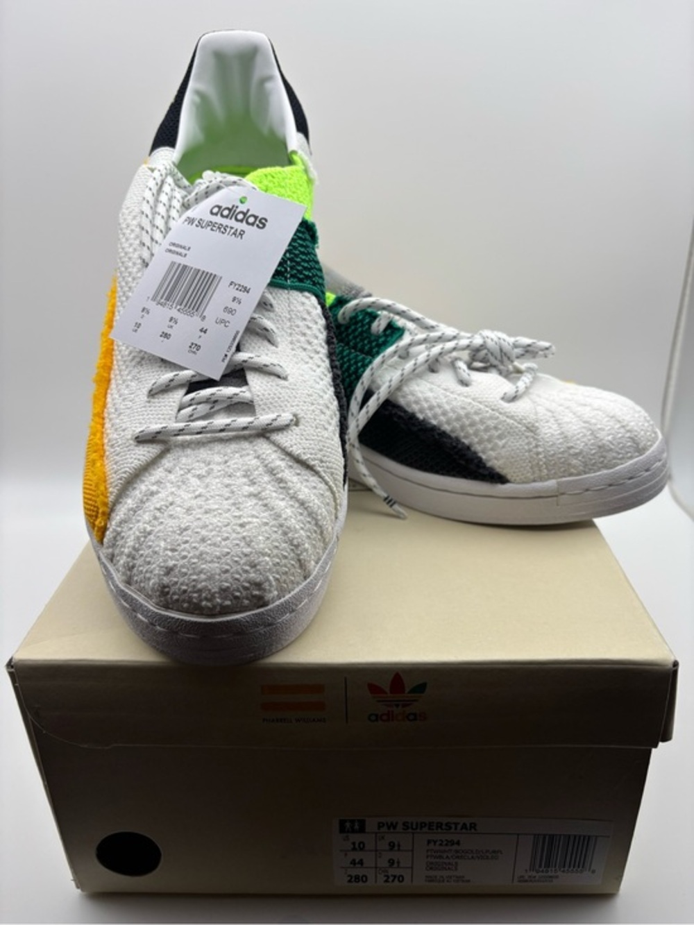 adidas prime knit Superstar Pharrell Human Race White size US men’s 10